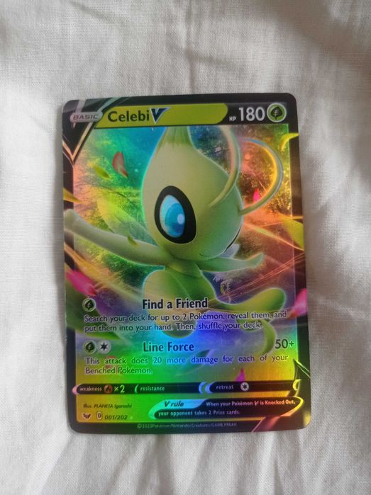 Pokemon card celebi v