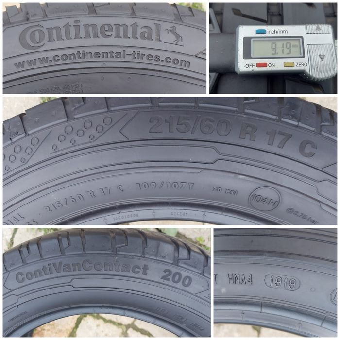 O bucată 215/60 R17C vară - una Michelin Goodyear Continental