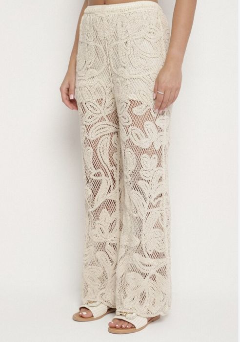 Pantaloni vara broderie