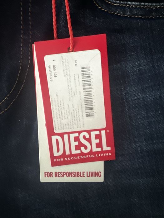 Diesel синие скини джинсы