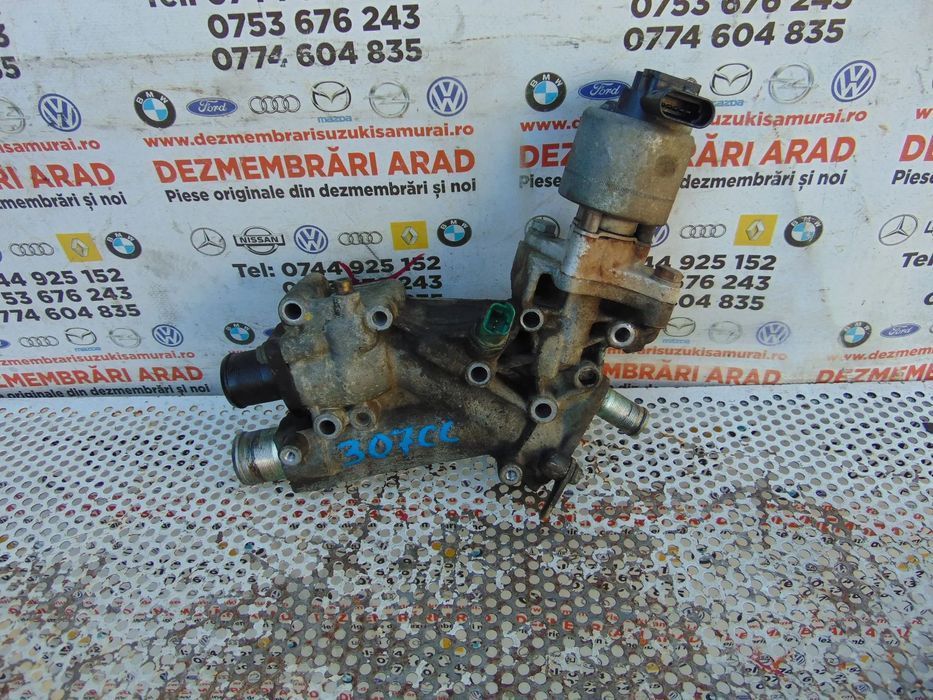 Carcasa corp Termostat Peugeot 307 2.0 benzina cod 9635696080 citroen c5