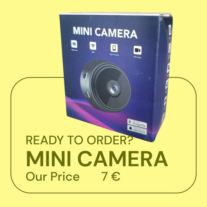 Безжична WiFi мини магнитна камера, домашна охрана