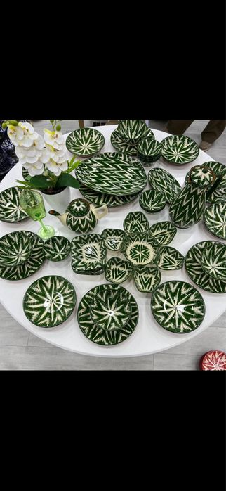 Milliy Sopol Nabor Servislar Turli Xil Ranglar va Uslublarda!