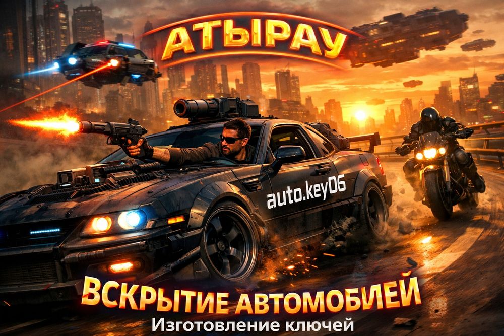 Вскрытие авто и изготовление автоключей в Атырау.
