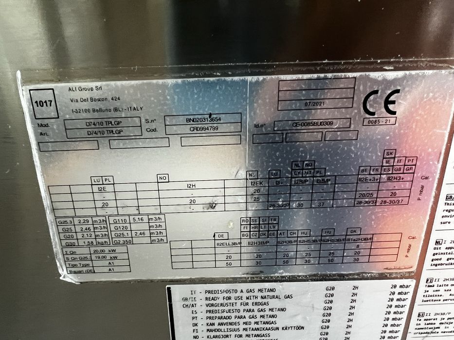 Gratar pe gaz premium dublu Olis Italia - roca vulcanica - linia 700 -2021