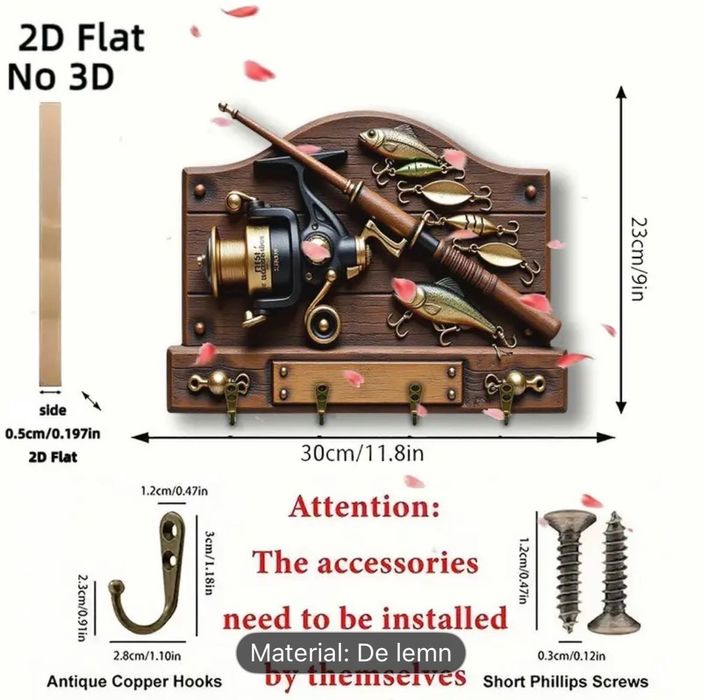 Suport de chei din lemn