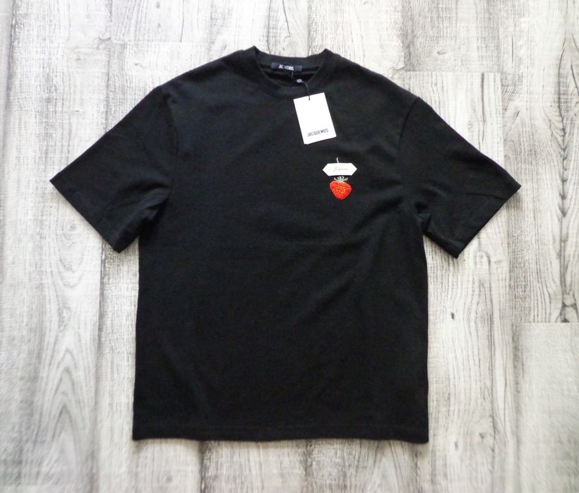 Мъжка тениска JACQUEMUS Strawberry Patch Black T shirts