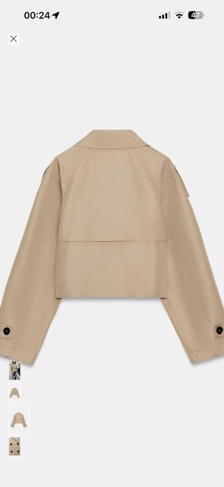 Елегантен дамски къс тренчкот