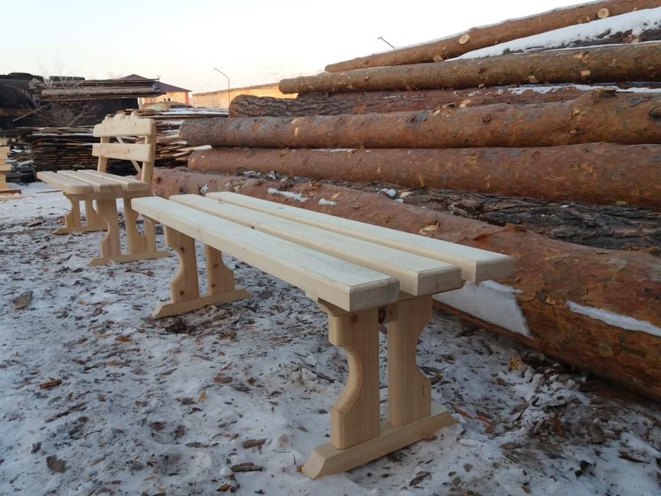 Лавки деревянные
