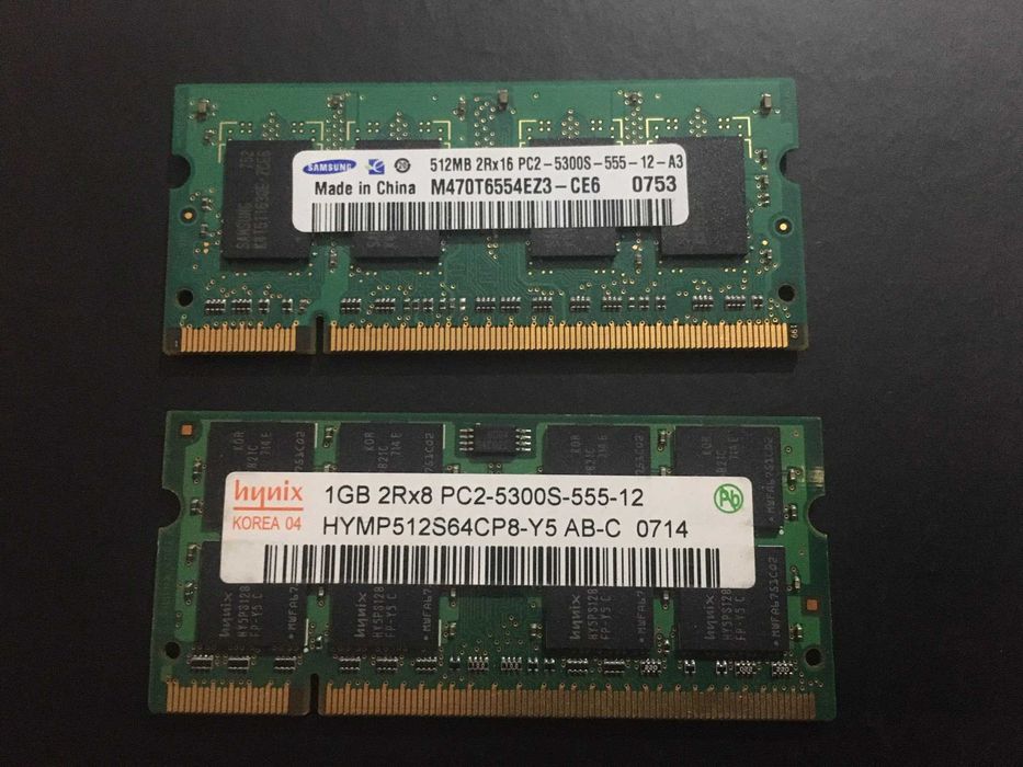 Memorie ram laptop 1gb ddr2 si 512mb