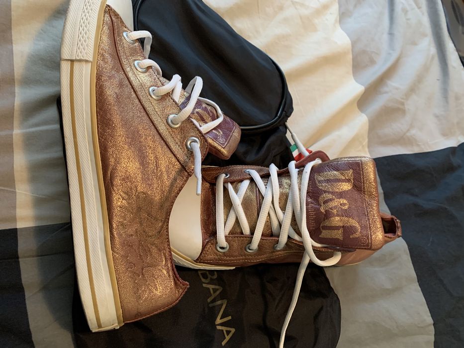 D&G  originali tenisi aurii 43