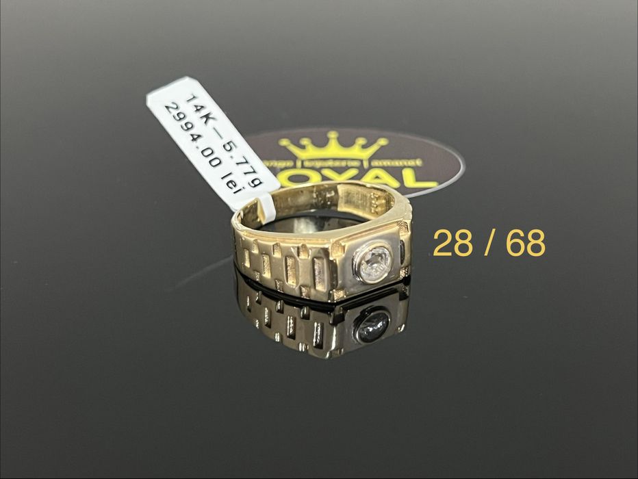 Bijuteria Royal CB : Inel barbatesc aur 14K 585   5,77 grame