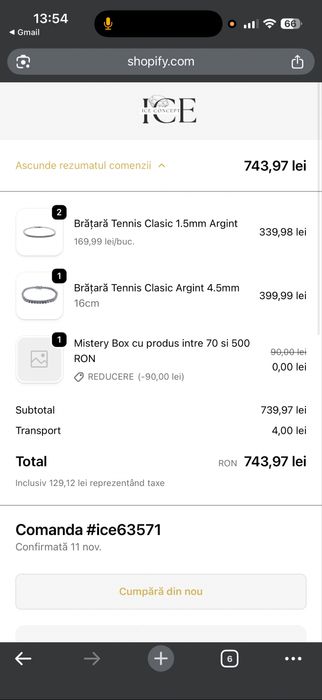 Brătări Ice Concept unisex