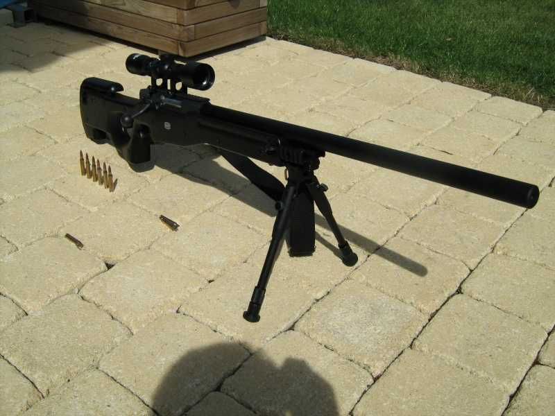 Pusca de asalt PUTERNICA!!Awp Cu Luneta si Bipod-Precizie Mare Airsoft