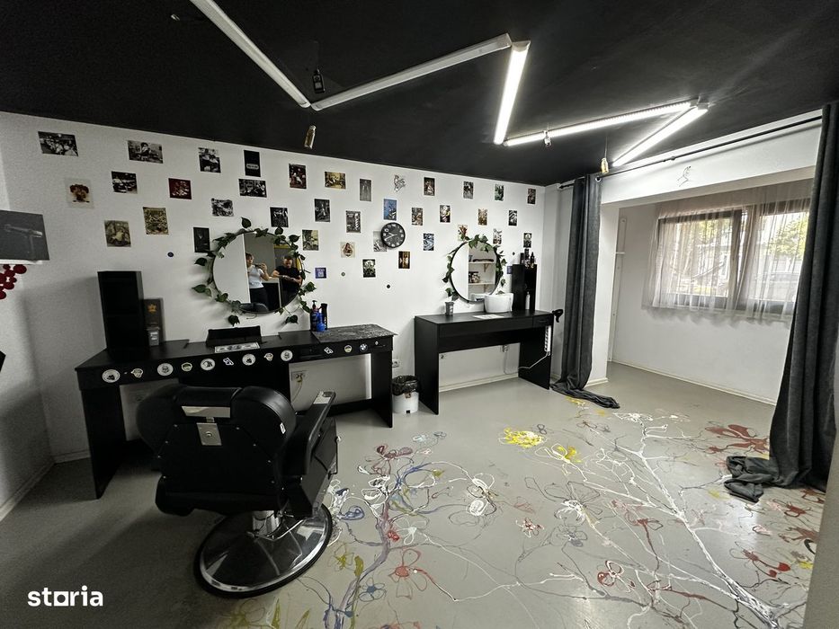 Spatiu Comercial stradal 46 mp, Zona Primaverii, dotat ca barber shop