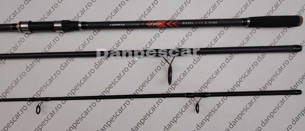 SET 4 Lansete 3,60 metri EASTSHARK CARP ROD din 3 bucati 3,75 LBS