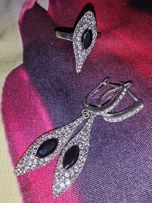 Комплект из серебра 925 пробы