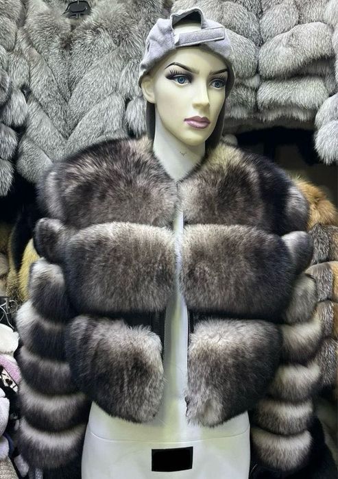 Haina de blană naturală