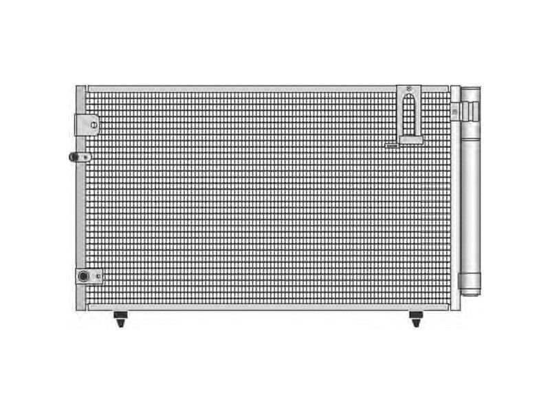 Condensator AC, aer conditionat Toyota Avensis Verso 2001-2009, 2.0, 2.0 D-4D, 710x370x16mm, OE 8846044430, Th-Series
