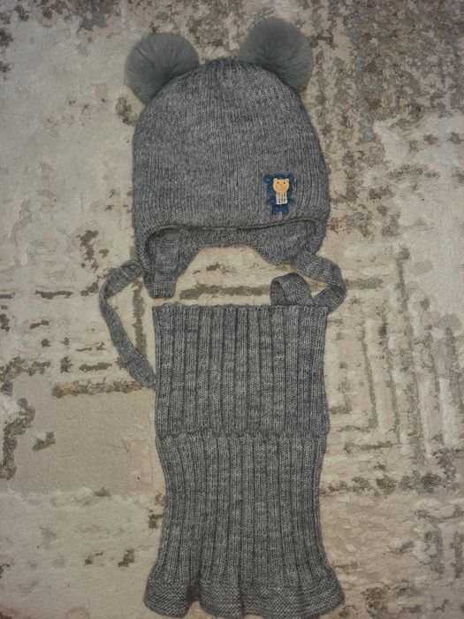 Комплект шапка и снуд детский