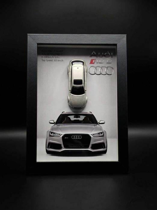 Tablou decorativ 20x15 cm cu Audi RS6 Avant .