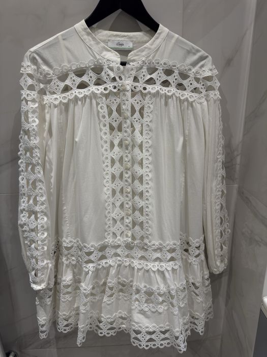 Рокля ефирна  с дантела