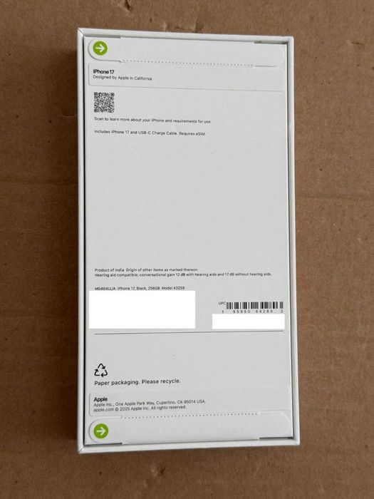 В наличии Iphone 17, 256 GB