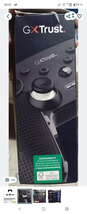 Trust 24790 GXT542 Muta Controler wireless negru pentru PC/Nintendo Sw