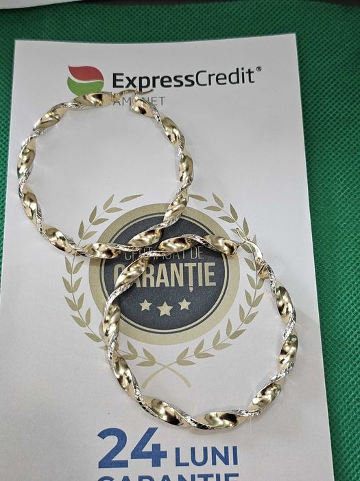 (Ag44 B5657) Cercei 14K 9.56g DOAR ACHIZITIE IN AGENTIE