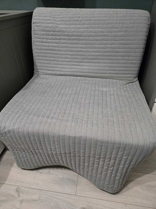 Fotoliu Ikea LYCKSELE LOVAS, culoare gri - extensibil (arata ca nou)
