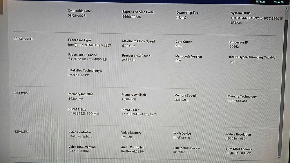 Мини компютър / Mini PC / Dell Pro Micro QCM1250