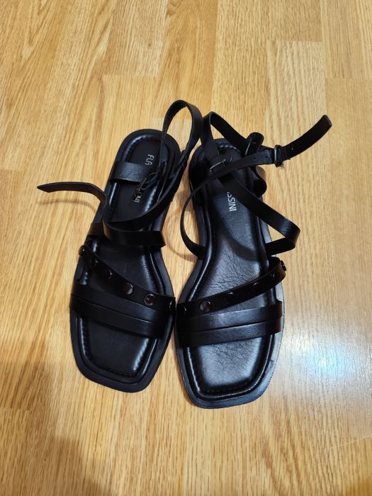 Sandale noi, dama , piele naturala Flavia Passini madura 37