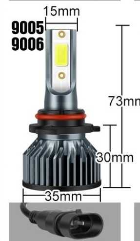 Becuri LED HB3 9005 20000LM set 2buc