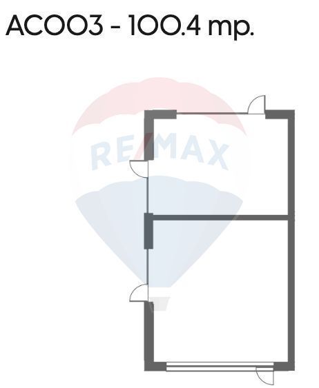 Spațiu comercial / birouri de vânzare (100.4 mp)– zona centrală