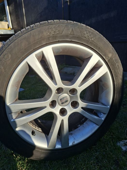 Vând sau schimb set jante+anvelope vară 215/45 R16–seat ibiza ,vw Polo
