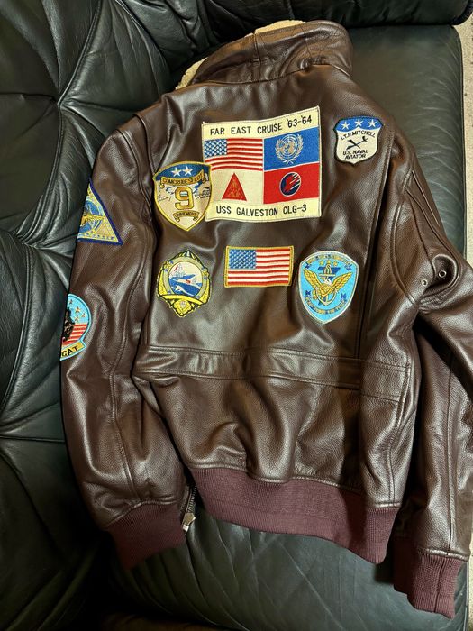 Geacă piele Aviator Top Gun