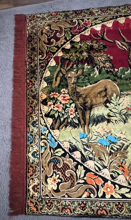 Tapiserie vintage, cu cerb