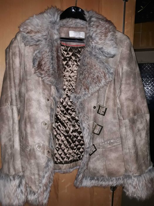 Дамско кожено палто