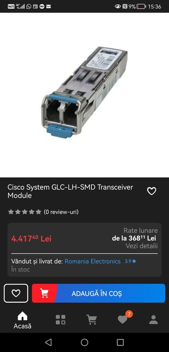 Transciever SFP gbic Cisco System GLC-LH-SMD original Cisco