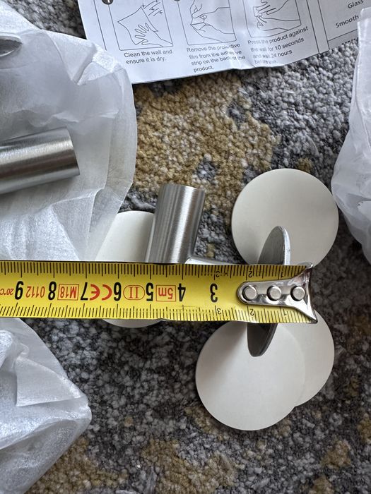 2 seturi cârlige inox – moderne, noi, perete