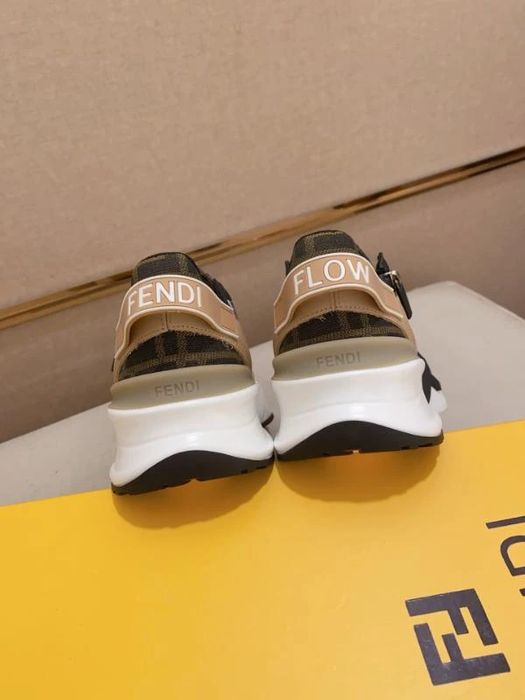 FF Casual Sneaker "Brown FF Black Mesh"