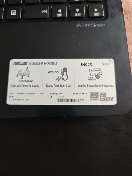 Vand laptop asus E402S