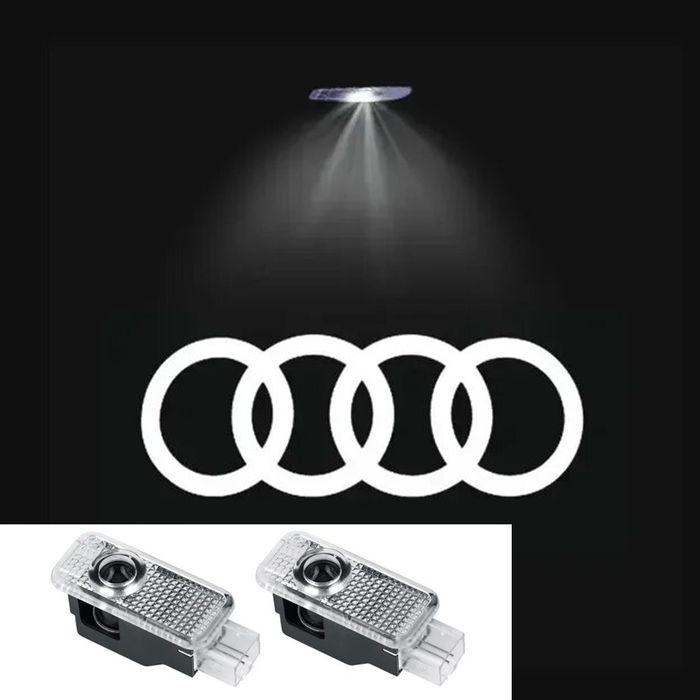 Set 2 Holograme Logo usa Audi A1 A3 A4 A5 A6 A7 Q3 Q5 Q7