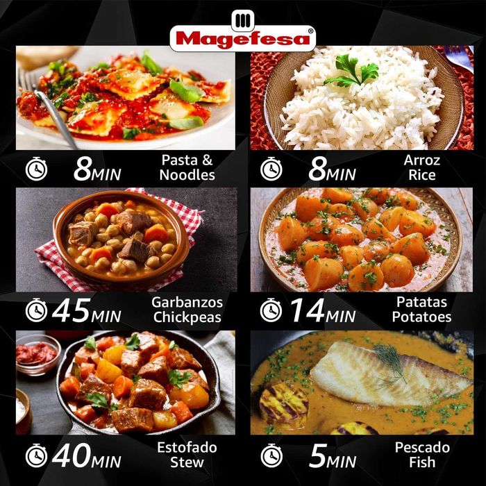 Тенджера под налягане MAGEFESA Star, неръждаема, обем 8 литра