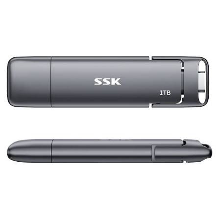 SSD Portabil 1TB SSK SD301 pt PC, iPhone, Mac, Android, PS5. Sigilat