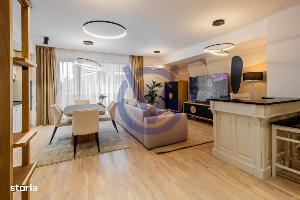 Impecabil! 4 cam mobilate modern & lux, 123mp, prima inchiriere! COMIS