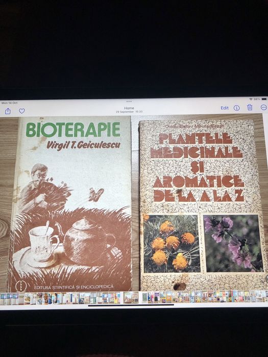 Carti plante medicinale, dictionar, bioterapia vechi