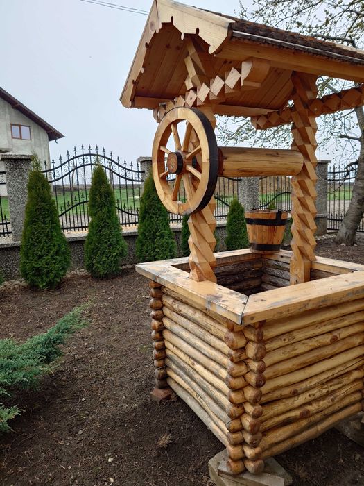 Fântânița de lemn pentru design