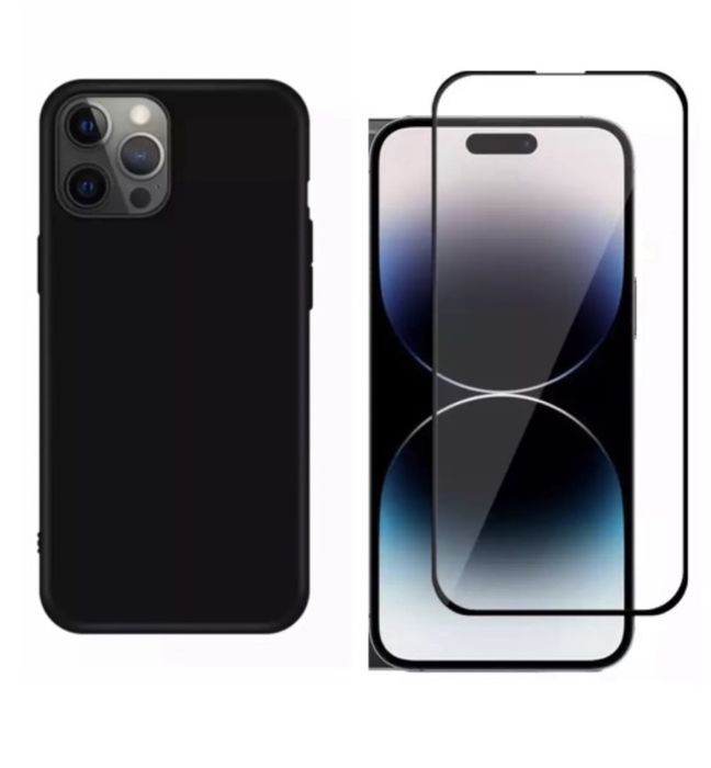 Iphone 14/15/16E/PRO/MAX/PLUS Husa TPU Case 0.2MM + Folie Sticla Safe