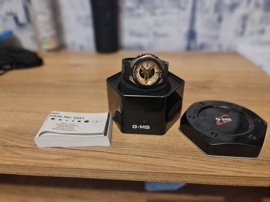 Луксозен дамски златен часовник Casio Baby-G G-MS (Модул 5551) – Топ състояние!